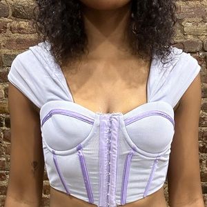Lavender Corset Top